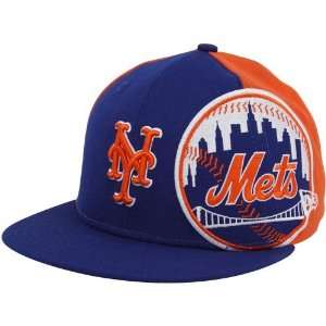 New Era New York Mets Royal Blue Orange Side Fill 59FIFTY Fitted Hat 