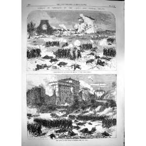   1867 Garibaldi Battle Mentana Vigna Castle Santucci