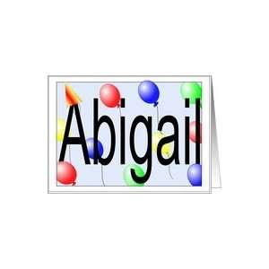 Abigails Birthday Invitation, Party Balloons Card
