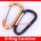 3inch Black Carabiner D Ring key chain /clip/snap/hook/toy Keychain 