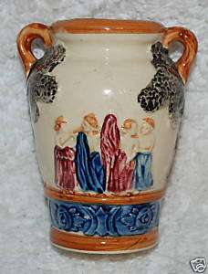 Art Pottery Ceramic Vase Jar Japan Dar Co. Troy NY  