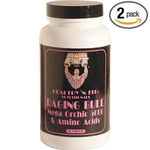  Healthy n Fit Raging Bull, Mega Orchic 5000 & Amino Acids 