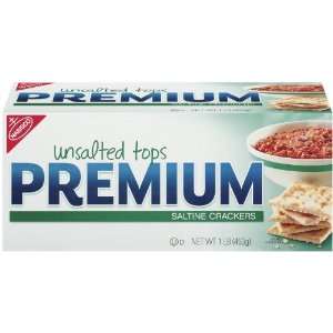 Premium Saltine Crackers   Unsalted, 16 Grocery & Gourmet Food
