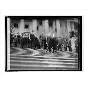    Historic Print (M) King Albert leaving Capitol