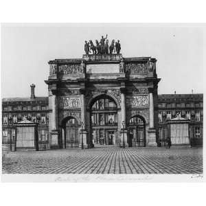  Arc de Triomphe du Carrousel / E. Baldus,1860s