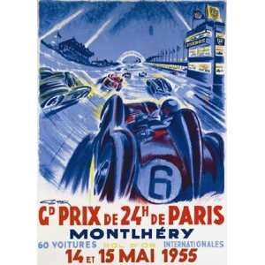    Grand Prix De Montlhery by George Ham 18x24