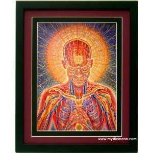  Praying By Alex Grey ,Framed & Double Matted 12x15