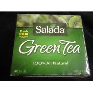 Salada All Natural 100% Green Tea  40 Grocery & Gourmet Food