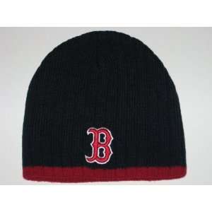  BOSTON RED SOX SCULLY WINTER HAT / CAP  Black with Red 