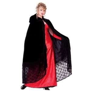  Forum Novelties 64693F STD Womens Black Victorian Cape 