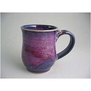  Handmade pottery short coffee mug  purple Jason Silverman 