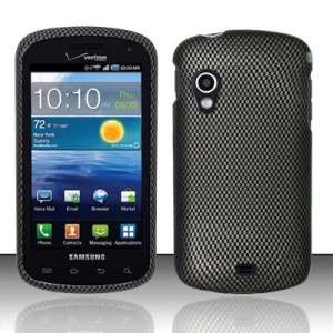 For SAMSUNG STRATOSPHERE Hard Rubberized Cover Phone Case CARBON FIBER 