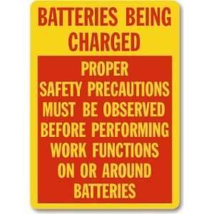  Batteries Being Charged Proper Safety Precautions Must Be 