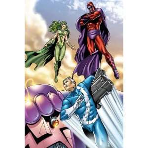   Group Magneto, Polaris and Quicksilver by Andrea Di Vito, 48x72