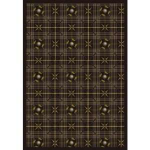  Joy Carpets Saint Andrews Area Rug, Dark Brown, 7 ft. 8 in 