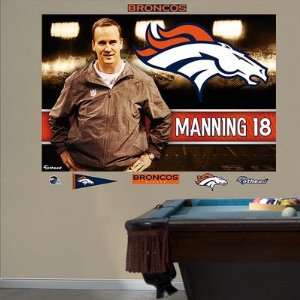  Peyton Manning Bound for Denver Broncos Mural Fathead 