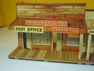 MARX ROY RODGERS MINERAL CITY TIN WESTERN PLAYSET TOWN  