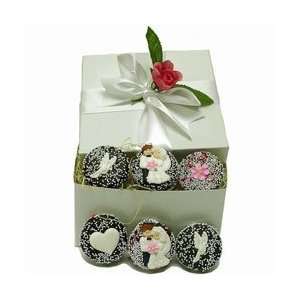 Wedding Belgian Chocolate Gourmet Oreos   Gift Box of 12  
