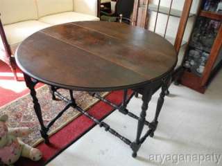   Gate Leg Table, Round Table, Mahogany, Dining Table, Sofa Table  