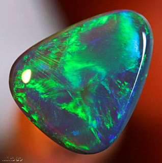 Gorgeous Blue Green Solid Black Opal 1.15ct (MICKS)  
