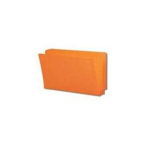  End Tab File Folder, Orange, Legal Size, 11 pt, Reinforced 