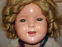 1930s IDEAL Composition 20 Shirley Temple Doll   Fur Coat/Hat   PIN 