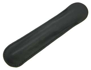 Rosetta Soft Napa Leather Single Slot Pen Sleeve, Black  