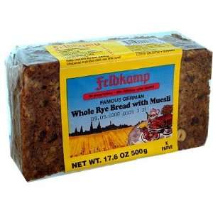 Feldkamp Whole Rye Bread with Muesli ( 17.6 Oz / 500 G )  