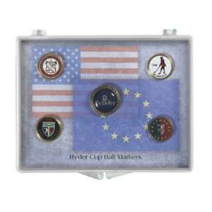  Boxed Ryder Cup Ball Marker Collection