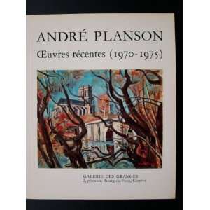   Andre Planson (OEuvres recentes (1970 1975), IMPORT) Unknown Books