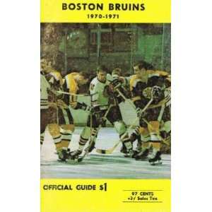  1970 71 Boston Bruins Yearbook Esposito Cashman Hodge on 
