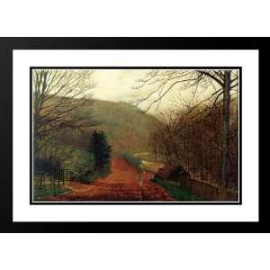 Grimshaw, John Atkinson 40x28 Framed and Double Matted Forge Valley 