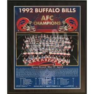 1992 Buffalo Bills Divisional Champions Healy Plaque  