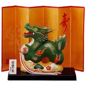  Chinese New Year Green Dragon Figurine   3.75h