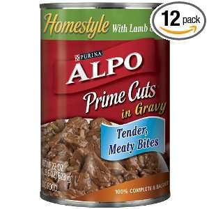 Purina Alpo Prime Cuts Lamb Rice Canned Dog Food, 22 Ounce (Pack of 12 