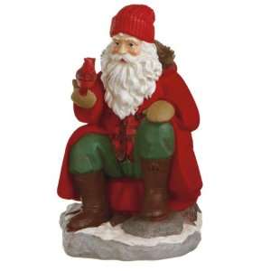   Santa Sitting with Cardinal Table Top Figurines 8.5