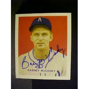 Barney McCosky Philadelphia Athletics #203 1949 Bowman Reprint Signed 