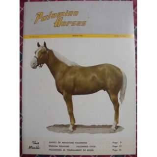 March 1966 Magazine PALOMINO HORSES   Mineral Wells  