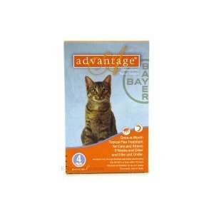 Bayer ADVANTAGE4 ORANGE Advantage 4 Pack Cat 0   9 Lbs 