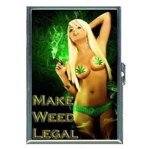  Marijuana Sexy Make Weed Legal ID Holder, Cigarette Case 