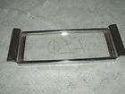 VINTAGE ETCHED GLASS & CHROME PHI DELTA ALPHA TRAY