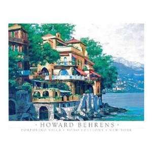  Portofino Villa Howard Behrens. 24.00 inches by 18.00 