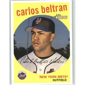  2008 Topps Heritage #82 Carlos Beltran GB SP   New York 