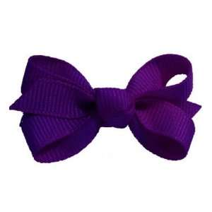 Purple Small Solid Bow Hair Clip