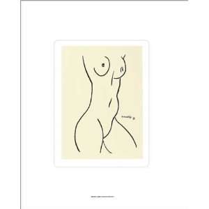 Nu, 1952 by Henri( Emile Benoit) Matisse. Size 11.00 X 15.00 Art 