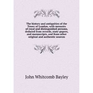   from other original and authentic sources John Whitcomb Bayley Books