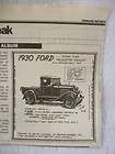 1930 ford roadster pickup auto album paper article expedited shipping