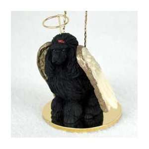  Poodle Angel Dog Ornament   Black