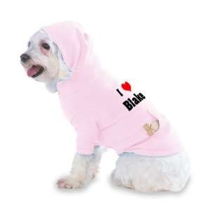  I Love/Heart Blake Hooded (Hoody) T Shirt with pocket for 