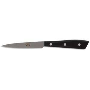 Compendio paring knife, Grey Blade, Black Lucite handle  